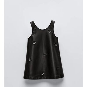 Zara Black Leather Dress